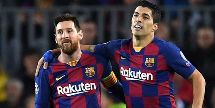 سوارز دوباره همبازی مسی شد