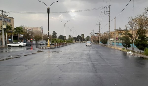 فیلم| اولین بارش باران کرمانشاه در زمستان 1402