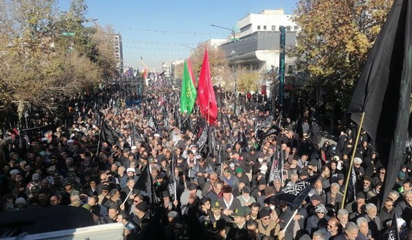 فیلم| تشییع پیکر پاک شهدا در مشهد
