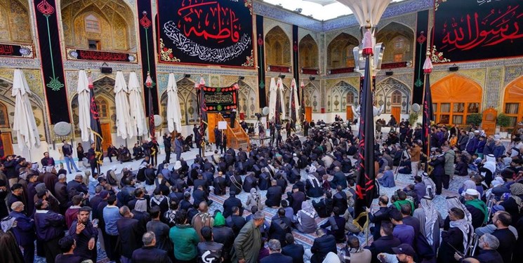 کربلا و نجف در سالروز شهادت حضرت زهرا(س)+فیلم و عکس