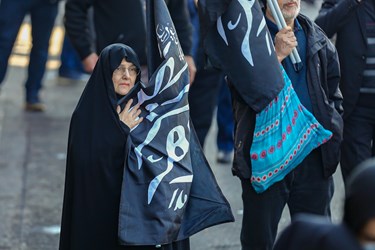 عزاداری شهادت حضرت زهرا (س) در میدان هفت تیر