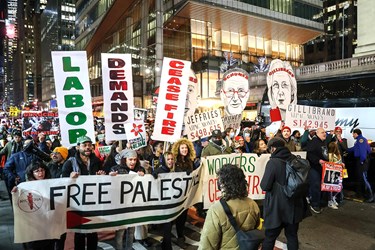 تظاهرات ضد صهیونیستی در نیویورک