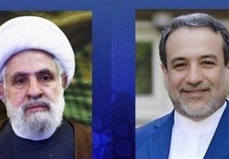 نعیم قاسم در دیدار با عراقچی: برای اخراج اشغالگران تلاش می‌کنیم