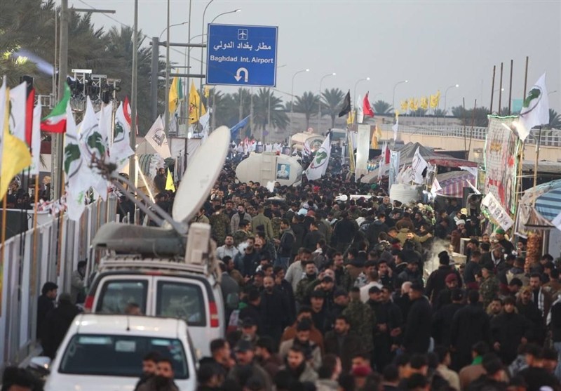 سخنرانی فالح فیاض درمراسم یادبود شهید سلیمانی در بغداد