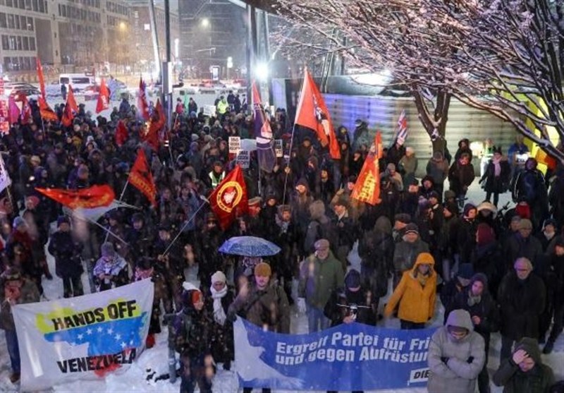 اعتراضات علیه حمله آمریکا به ونزوئلا در آلمان
